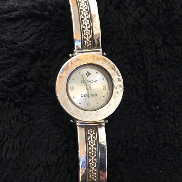 Silpada Sterling Silver Watch T1749 Round Face